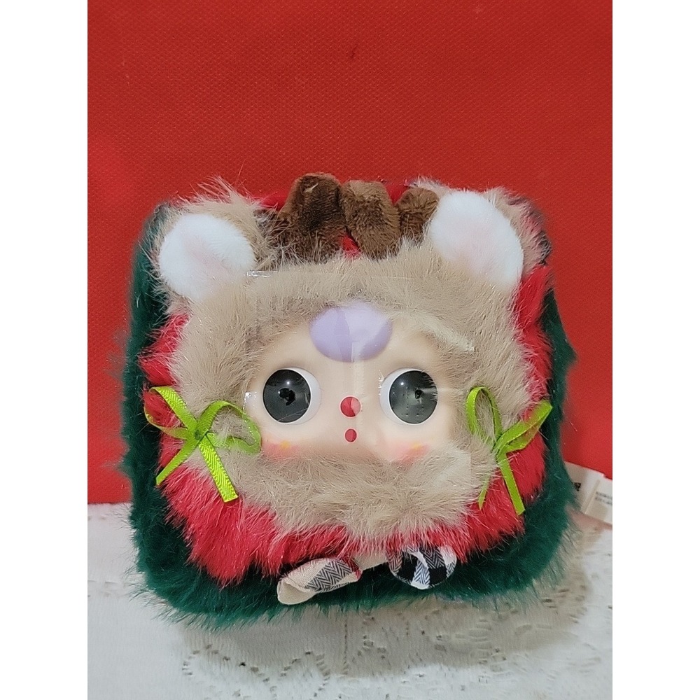 Confirmed Baby Three Plush Jewelry Box With Rotating Eyes Open Box. New.